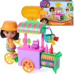 Dora, Chariot à friandises Pop 'N' Go avec 15 pièces, chariot transformable et rangement de jouets avec figurine Dora de 6 pouces, jouets pour enfants pour filles et garçons à partir de 3 ans Dora, Chariot à friandises Pop 'N' Go avec 15 pièces, chariot transformable et rangement de jouets avec figurine Dora de 6 pouces, jouets pour enfants pour filles et garçons à partir de 3 ans