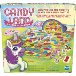 Hasbro Gaming Candy Land Unicorn Edition Jeu de société préscolaire |