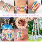 Lot de 1000 perles assorties en forme de poney pour bracelets, perles Kandi Rave en acrylique de 9 mm avec joli cœur, étoile, papillon, perles en forme amusantes pour tresses de cheveux, porte-clés, breloques, fabrication de bijoux, loisirs créatifs