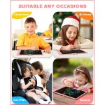 Bravokids Tablette d'écriture LCD 10 pouces pour enfants de 3 à 8 ans – Bloc de dessin électronique et tableau de gribouillage comme cadeaux d'anniversaire éducatifs pour filles et garçons (rose)