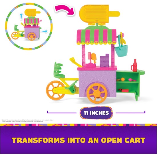 Dora, Chariot à friandises Pop 'N' Go avec 15 pièces, chariot transformable et rangement de jouets avec figurine Dora de 6 pouces, jouets pour enfants pour filles et garçons à partir de 3 ans Dora, Chariot à friandises Pop 'N' Go avec 15 pièces, chariot transformable et rangement de jouets avec figurine Dora de 6 pouces, jouets pour enfants pour filles et garçons à partir de 3 ans