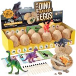 Dan&Darci Dig a Dozen Kit d'œufs de dinosaure pour enfants – Panier de Pâques – Cadeau de jouets dinosaures pour enfants de 3 à 12 ans – 12 œufs et dinosaures surprises – Activités scientifiques STEM – Cadeaux de fête pour garçons et filles Dan&Darci Dig a Dozen Kit d'œufs de dinosaure pour enfants – Panier de Pâques – Cadeau de jouets dinosaures pour enfants de 3 à 12 ans – 12 œufs et dinosaures surprises – Activités scientifiques STEM – Cadeaux de fête pour garçons et filles